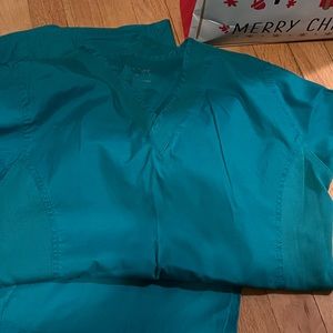 Scrubology scrubs teal